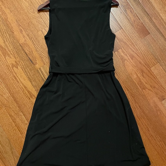 41 Hawthorn Beautiful Black Tristan’s Faux Wrap Dress, Size Woman’s Medium. - Picture 3 of 4